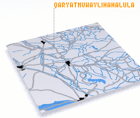 3d view of Qaryat Muwayliḩah al Ūlá