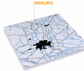 3d view of Kamāl Beg