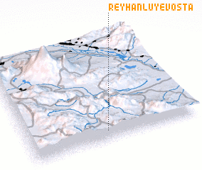 3d view of Reyḩanlū-ye Vosţá