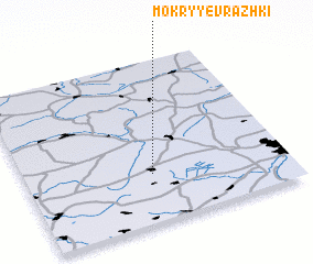 3d view of Mokryye Vrazhki