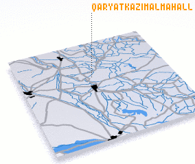 3d view of Qaryat Kāz̧im al Maḩall