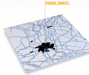 3d view of Sūq al Ghazl