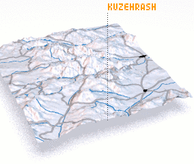 3d view of Kūzeh Rash