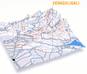 3d view of Semāgulī Galī