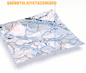 3d view of Qarah Tūlkī-ye Tāzehkand