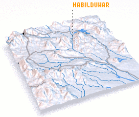 3d view of Ḩabīl Duwār