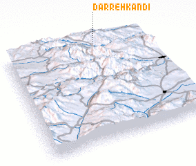 3d view of Darreh Kandī