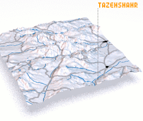 3d view of Tāzeh Shahr