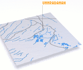 3d view of Umm Raḑamah