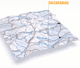 3d view of Naz̧arābād
