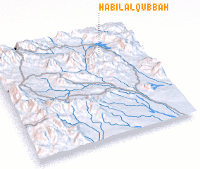 3d view of Ḩabīl al Qubbah