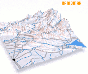 3d view of Kānī Bināw