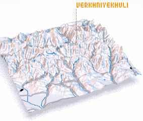 3d view of Verkhniye Khuli