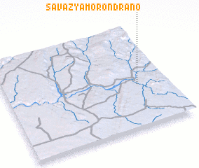 3d view of Savazy-Amorondrano