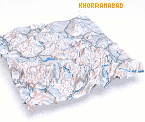 3d view of Khorramābād