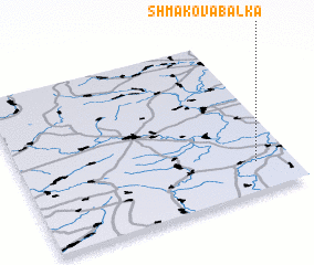 3d view of Shmakova Balka