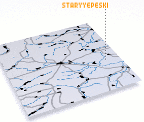 3d view of Staryye Peski