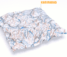 3d view of Karīmābād