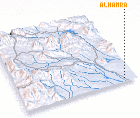 3d view of Al Ḩamrāʼ