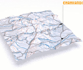 3d view of Emām Kandī