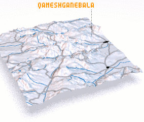 3d view of Qameshgān-e Bālā