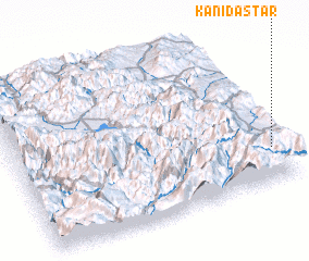 3d view of Kānī Dastār