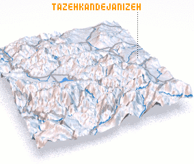 3d view of Tāzeh Kand-e Janīzeh