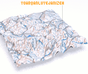 3d view of Yowrqānlū-ye Janīzeh