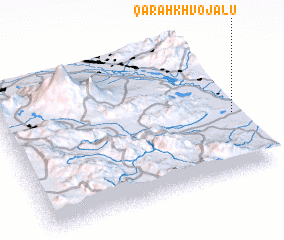 3d view of Qarah Khvojalū