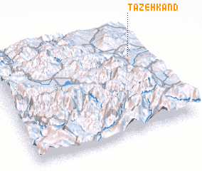 3d view of Tāzeh Kand