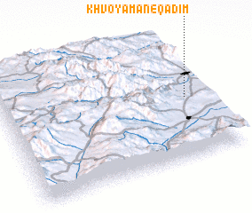 3d view of Khvoyaman-e Qadīm