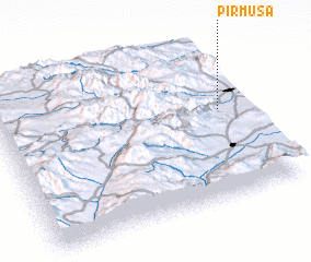 3d view of Pīr Mūsá