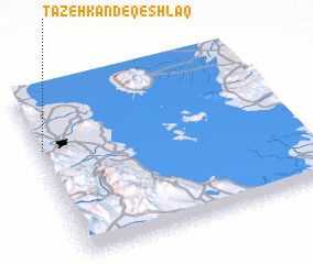 3d view of Tāzeh Kand-e Qeshlāq