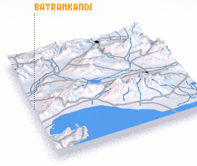 3d view of Bāyrām Kandī