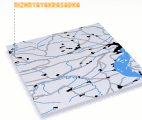 3d view of Nizhnyaya Krasavka