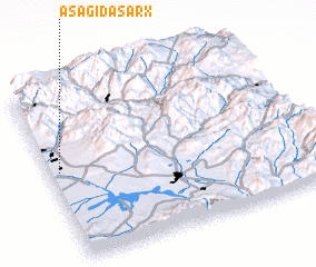 3d view of Aşağı Daşarx