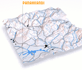 3d view of Panāh Kandī