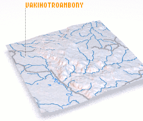 3d view of Vakihotro Ambony