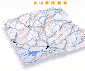 3d view of Allāhverdī Kandī