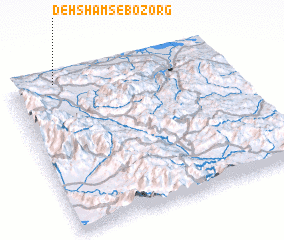 3d view of Deh Shams-e Bozorg