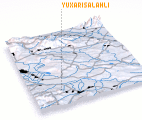 3d view of Yuxarı Salahlı