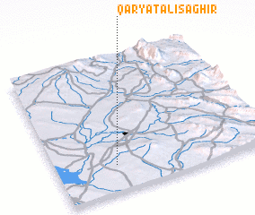 3d view of Qaryat ‘Alī Şaghīr