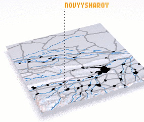 3d view of Novyy Sharoy