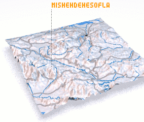 3d view of Mīsheh Deh-e Soflá