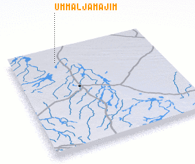 3d view of Umm al Jamājim