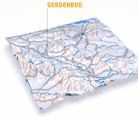 3d view of Gerdeh Bon