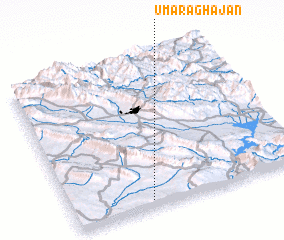 3d view of ‘Umar Āghājān