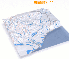 3d view of ‘Ubar ‘Uthmān