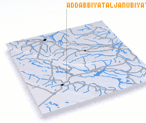 3d view of Aḑ Ḑabbīyāt al Janūbīyāt