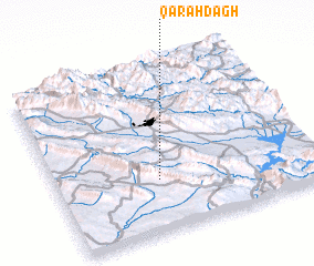 3d view of Qarah Dāgh